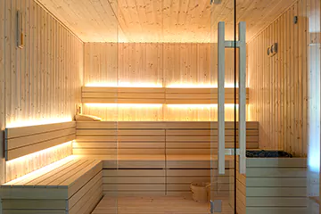 Modern Sauna Setup in Port Carling, Ontario
