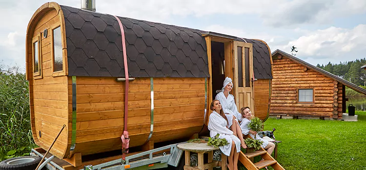 Residential Outdoor Cabin Sauna Construction in Port Carling, Ontario