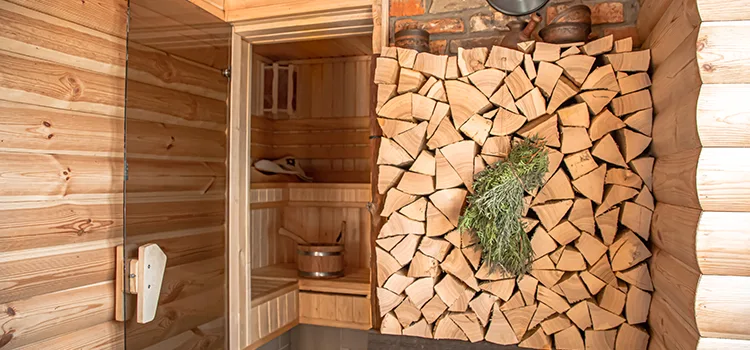 Eucalyptus Wood Sauna Walls Repair And Installation in Port Carling, ON