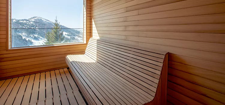 Luxury Pine Wood Sauna Restoration and Refurbishment in Port Carling, ON